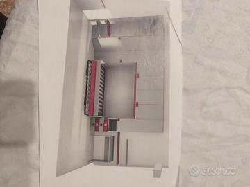 Armadio con cabina e letto