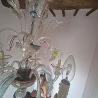 lampadario in vetro di Murano