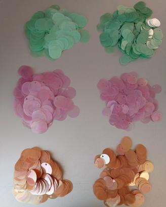 paillettes con foro
