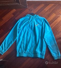 Giacca Feltro Con Cappuccio Nike Celeste Zip