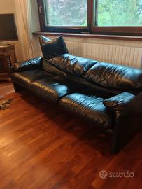 divano  e poltrone  Maralunga Magistretti  anni 70