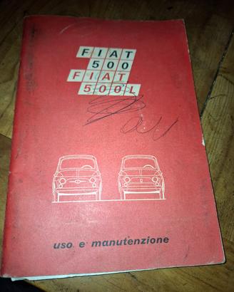 Manuale uso e manutenzione Fiat 500 