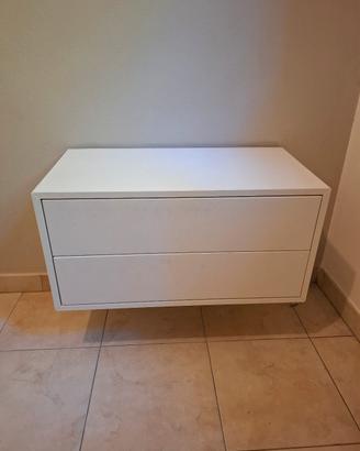 Eket ikea mobile sospeso 2 cassetti bianco 