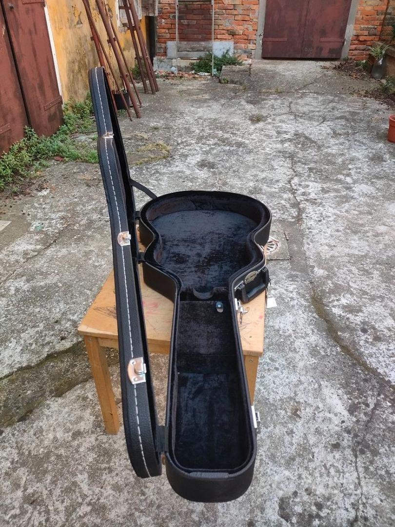 Custodia Legno Per Chitarra Elettrica Stile 335 - Interno In Spugna, Chiusure Acciaio - Foto 7