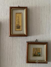 Quadretti Artex in foglia d oro