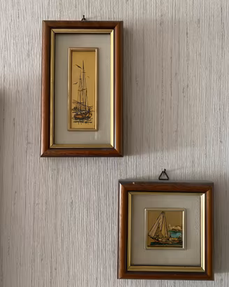 Quadretti Artex in foglia d oro