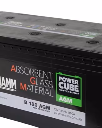 2 batterie FIAMM NAUTICA AGM 12V 180ah 1100A