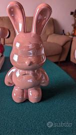 Salvadanaio coniglio Ceramica Rosa