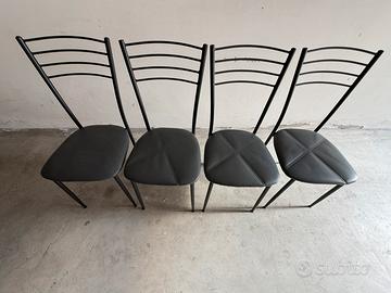 4 sedie metal