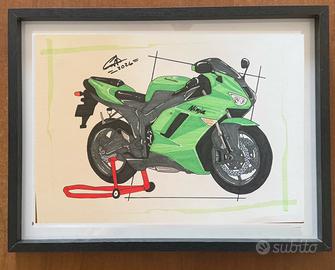 Disegno kawasaki ninja ZX-6R