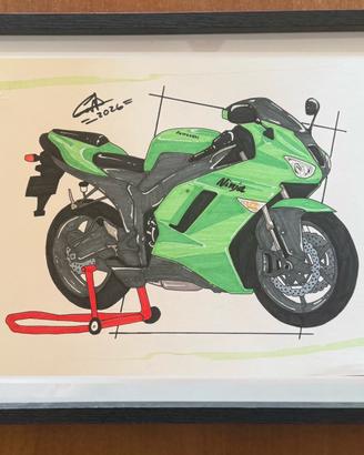 Disegno kawasaki ninja ZX-6R