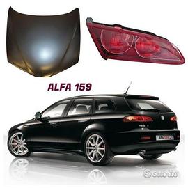Alfa 159 ricambi paraurti freni cofano fanale moll