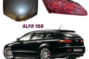 Alfa 159 ricambi paraurti freni cofano fanale moll