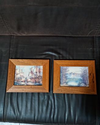 Coppia quadretti vintage 