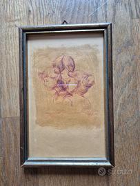 quadretto con disegno a sanguigna