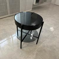 Tavolino moderno vetro fumè nero - pari al nuovo