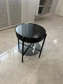 Tavolino moderno vetro fumè nero - pari al nuovo