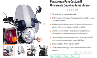 parabrezza moto