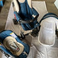 trio passeggino, carrozzina e ovetto per macchina