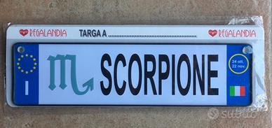 NUOVA Targa Targhetta Segno Zodiacale Scorpione