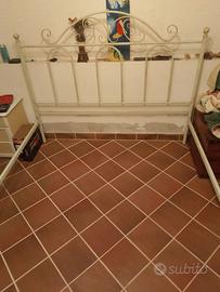 letto in ferro battuto con rete ortopedica 