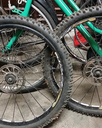 ruota mtb cerchio 26 mavic freno disco 