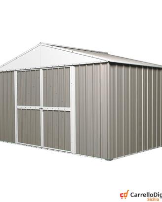 Capanno box esterno lamiera 360x175 grigio chiaro