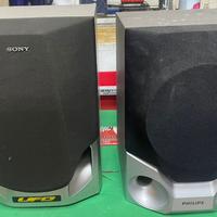 Coppia 2 casse audio stereo per casa e ufficio