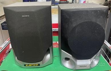 Coppia 2 casse audio stereo per casa e ufficio