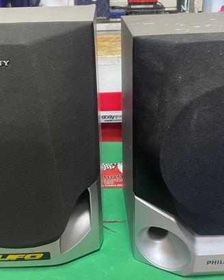 Coppia 2 casse audio stereo per casa e ufficio