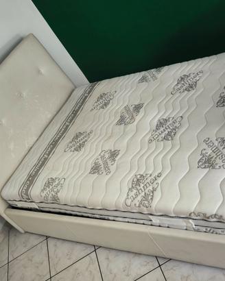 Letto contenitore 130x200 materasso incluso 