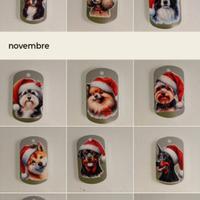 medagliette personalizzate cane Natale 