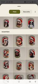 medagliette personalizzate cane Natale 