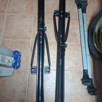 2 portabici da tetto,con blocco antifurto 