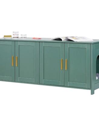 Mobile da Lettiera con Cassetto per Gatti Legno