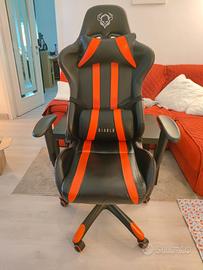 Sedia gaming Diablo nera e rossa