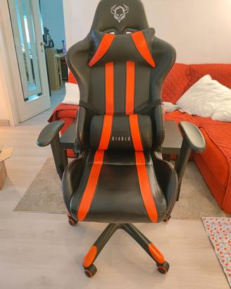 Sedia gaming Diablo nera e rossa