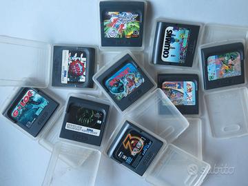 Lotto 9 Giochi Originali Sega Game Gear + Custodie