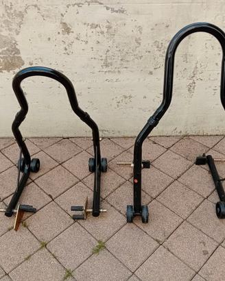 Coppia cavalletti solleva moto (smontabili)
