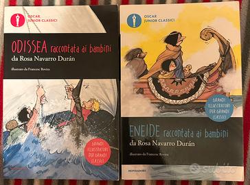 Libri Odissea e Eneide per bambini ben tenuti