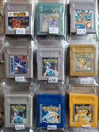 cartucce Nintendo game boy classic color pokemon e