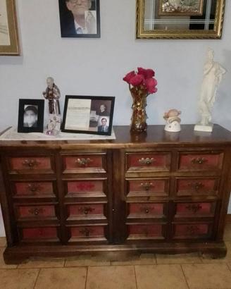 Mobile cassetteria in legno massello anni 70/80