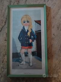 Quadro Stampa vintage anni 50/60 Ragazza / Girl