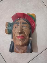 Maschera indiano arredo a muro