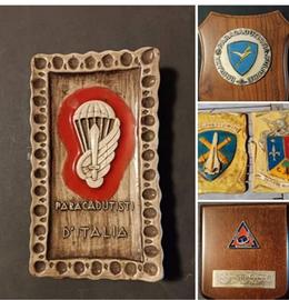 crest militari su legno e ceramica