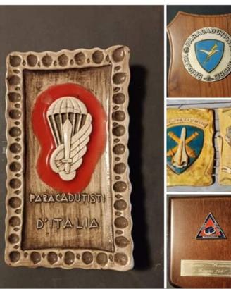 crest militari su legno e ceramica