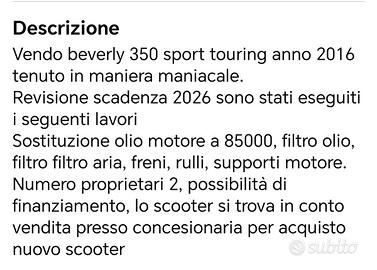 Piaggio Beverly 350 - 2016