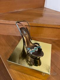 Sandalo gioiello con Swarovski anticati