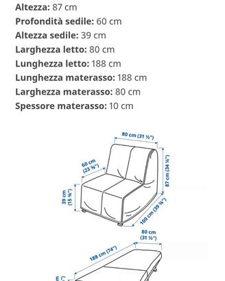 Poltrona letto ikea