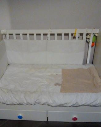 Materasso e paracolpi per lettino stuva Ikea